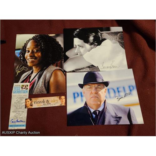 Autographed Rizzoli & Isles Photos of Cast & Writer [Starship] [LB]