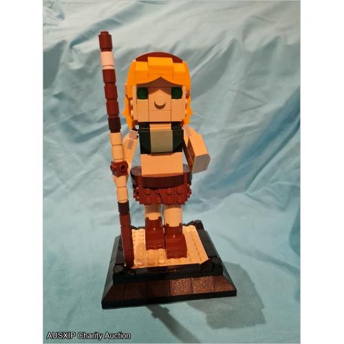 Xena: Warrior Princess Lego Character - Gabrielle #1 with BGSB and Staff - One of a Kind! [HOB] [BC]