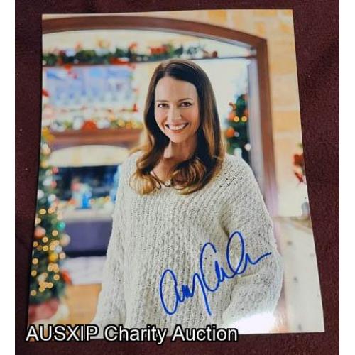 Autographed Amy Acker 8 x 10 From Movie Crashing Through The Snow [Starship] [LB]