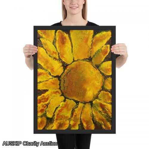 Sunflower Art Painted by Renee O'Connor - ORIGINAL ART  18 x 24 [HOB] [MD]