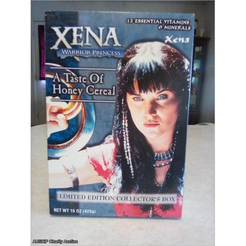 EXTREMELY RARE: Xena: A Taste of Honey Breakfast Cereal (Box Only) Trading Cards - Xena [Starship] [W]