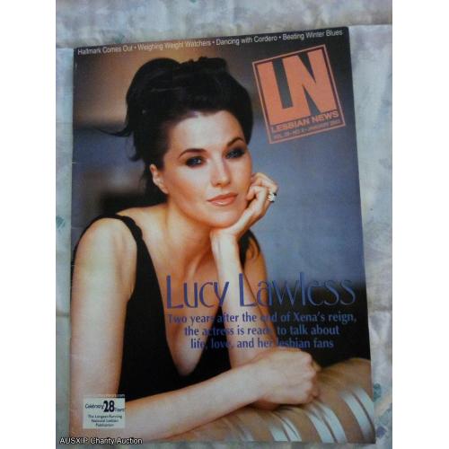 Lucy Lawless Lesbian News Magazine January 2003 [Starship] [JE]