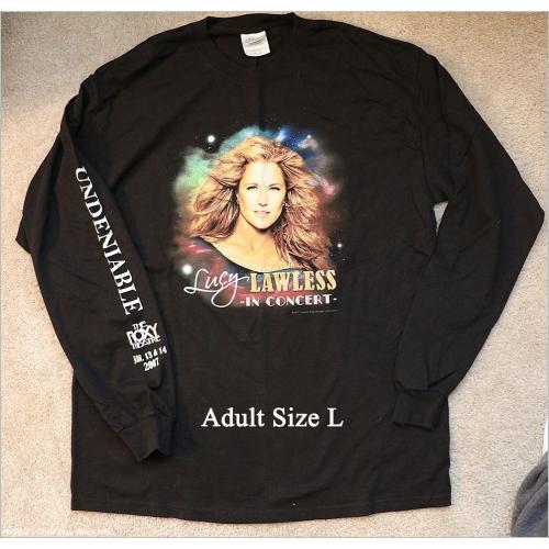 Official Lucy Lawless in Concert Long Sleeve Shirt [Large]