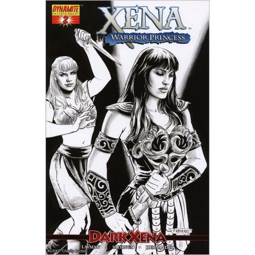Dark Xena Comic #2 - B/W Fabiano Neves Cover (Dynamite Entertainment) [HOB] (W)