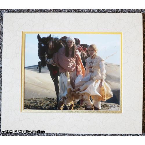 RARE: Autographed Lucy Lawless & Renee O'Connor Mounted Photo [HOB] [W]