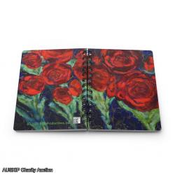 Original Art by Renee O'Connor - Art Cover Notebook - Roses 5 x 7 [HOB] [MD]