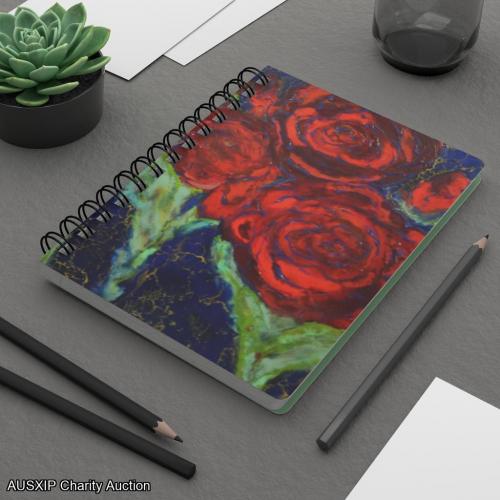 Original Art by Renee O'Connor - Art Cover Notebook - Roses 5 x 7 [HOB] [MD]