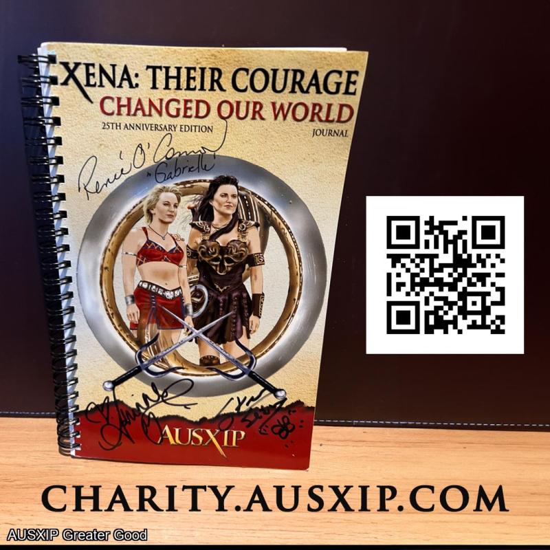 Autographed Xena: Their Courage Changed Our World Journal | Renee, Adrienne & Steven [HOB] [W]